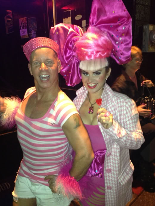 A Picture of Disco Vinnie with Kitty Kitty Bang Bang